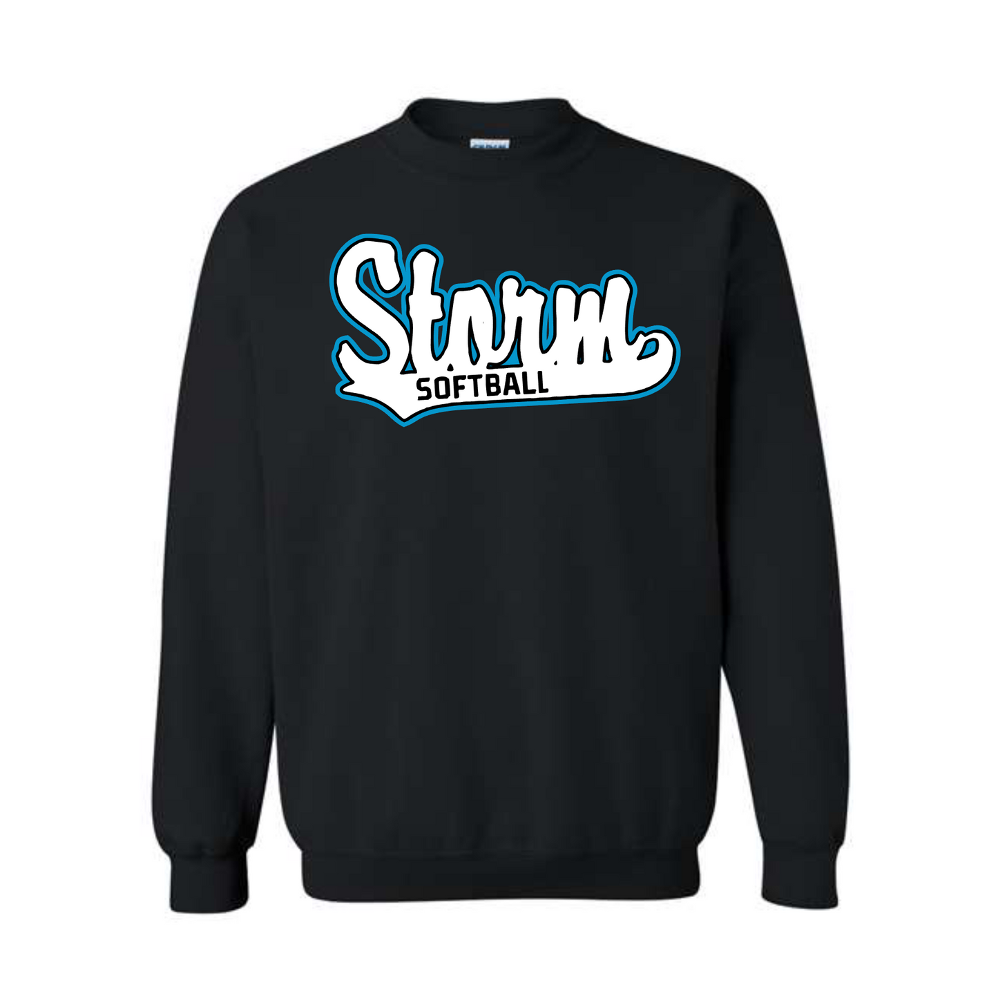 Storm Softball Sweatshirt, Black Storm Sweatshirt, Storm Softball Top