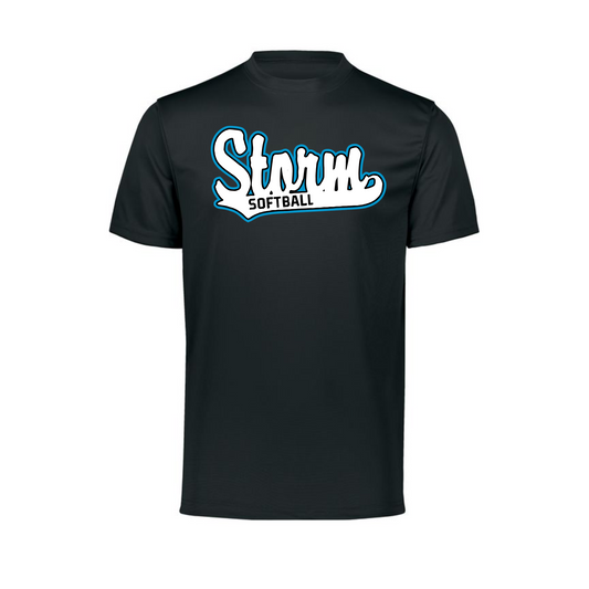 Black Storm Softball Tee, Storm Softball Tshirt, Long Sleeve Storm Softbal