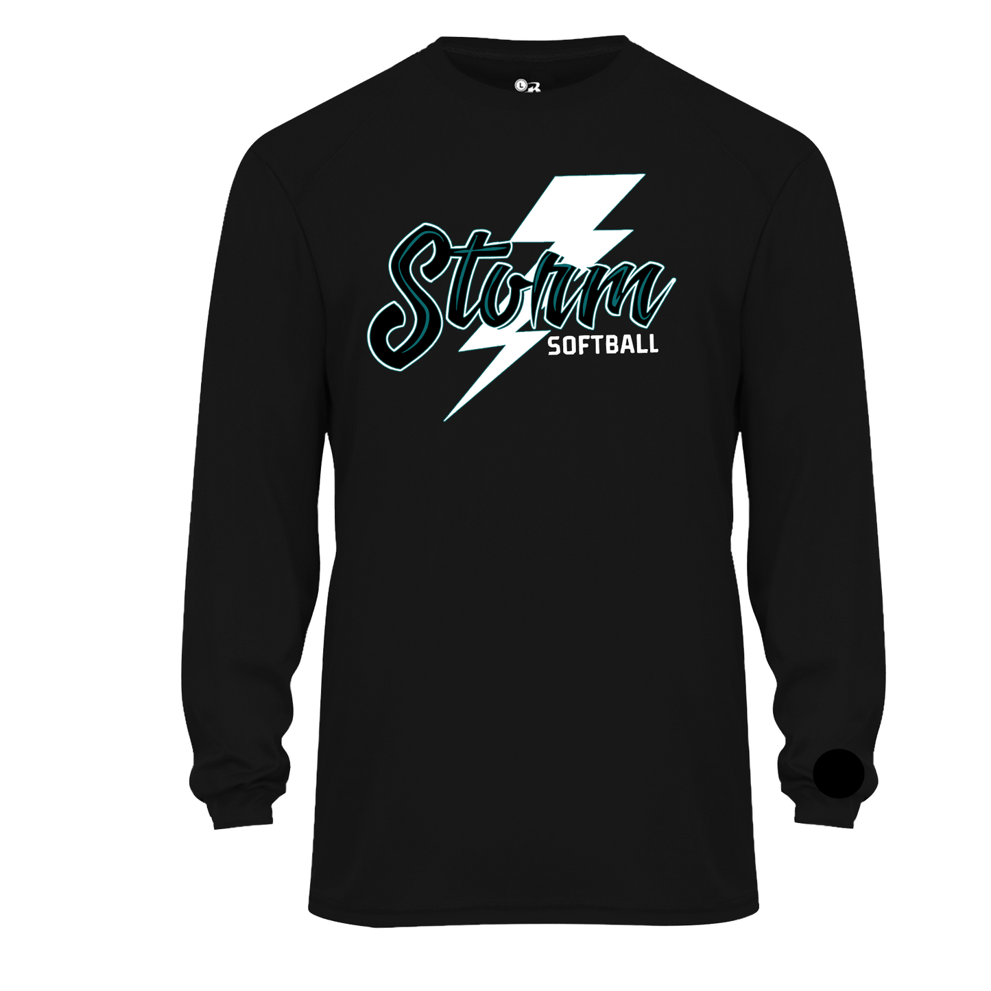 Black Storm Softball Tee, Black Storm Softball Shirt, Storm Black Tshirt