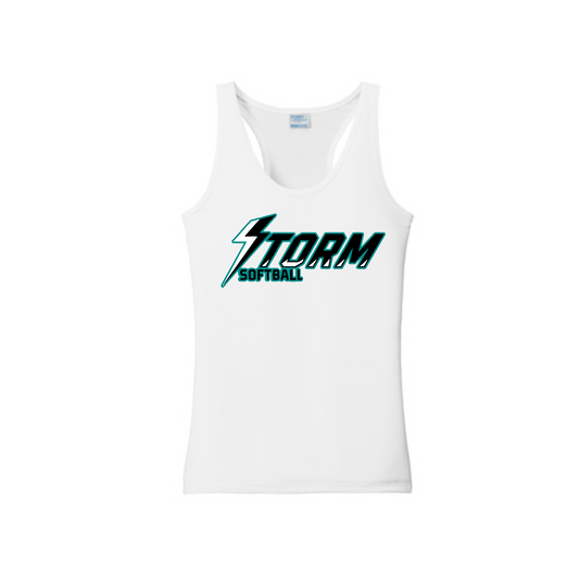 Storm Softball Training Tank, White Storm Softball Tank