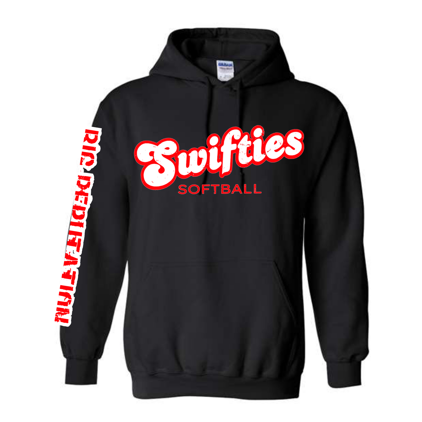 Swifties Softball Hoodie, Black Swifties Softball Sweatshirt, Swifties Big Reputation