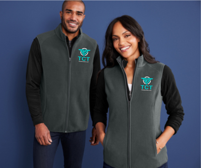TCT Construction Full Zip Vest, Fleece TCT Vest, TCT Construction Apparel