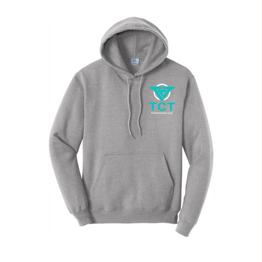 Athletic Gray TCT Construction Sweatshirt, TCT Hoodie, TCT Construction Apparel