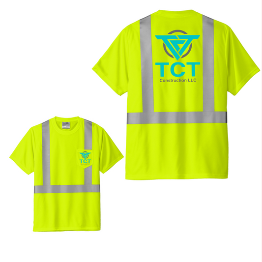 TCT Construction Safety Shirt, Short Sleeve TCT Shirt, TCT Construction Apparel
