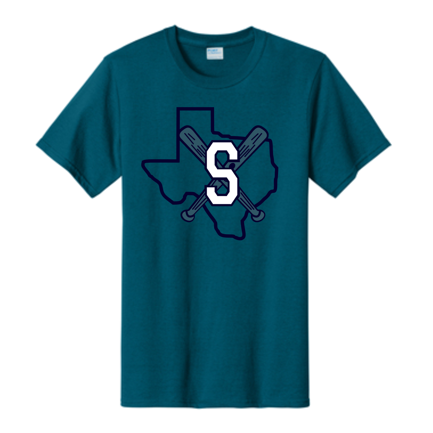 Texas STIX Clubhouse Softball Tee, STIX Softball Tshirt, STIX Softball Teal Shirt