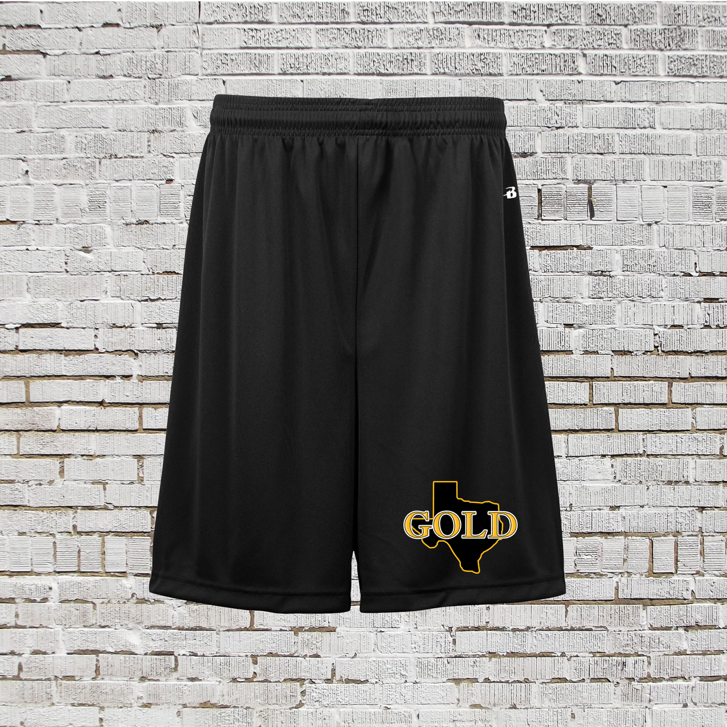 Black Drifit Shorts, Texas Gold Shorts, Texas Gold Swimming Shorts