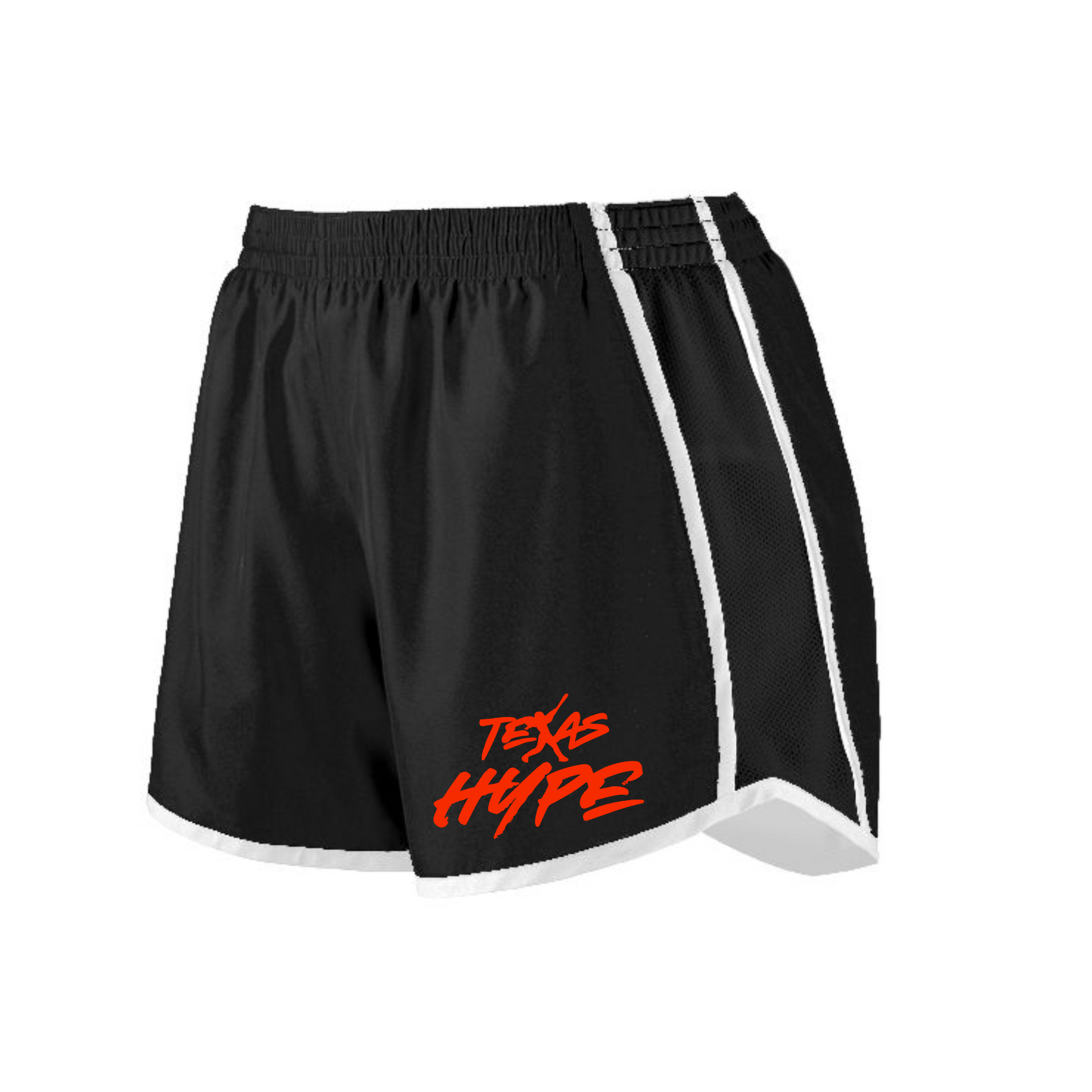 Texas Hype Womens Shorts, Red Womens Shorts, Ladies Texas Hype Softball Running Shorts