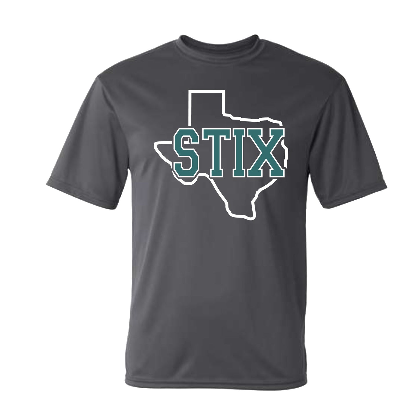 Texas STIX Clubhouse Softball Tee, STIX Softball Tshirt, STIX Softball Graphite Shirt