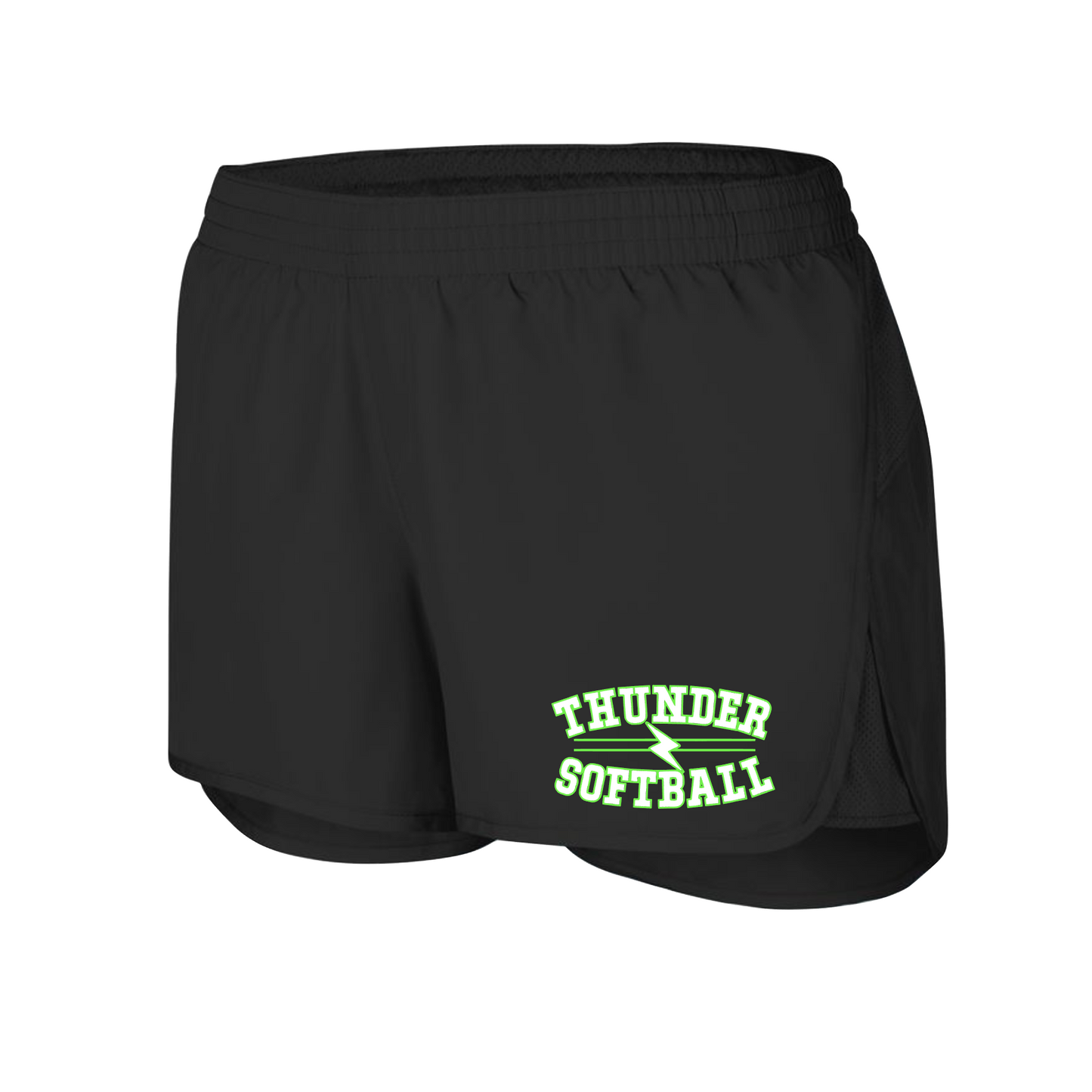 Thunder Softball Running Shorts, GTX Thunder Softball Girls Shorts, Thunder Softball Shorts