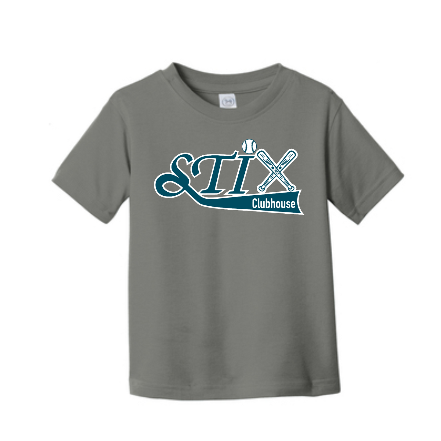 Dark Grey Stix Clubhouse Softball Tee, Long Sleeve STIX Softball Shirt, Stix Sportek Shirt