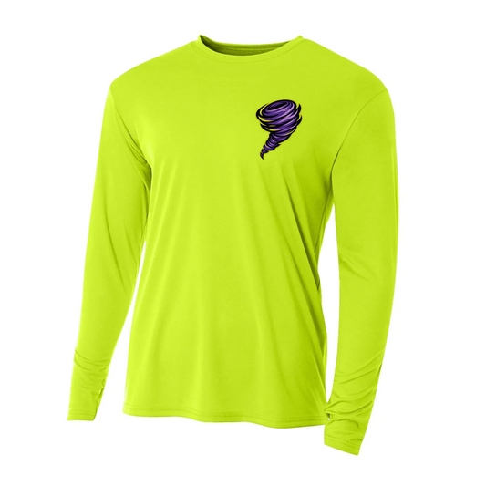 Twisters Softball Performance Long Sleeve – Lime Training Shirt