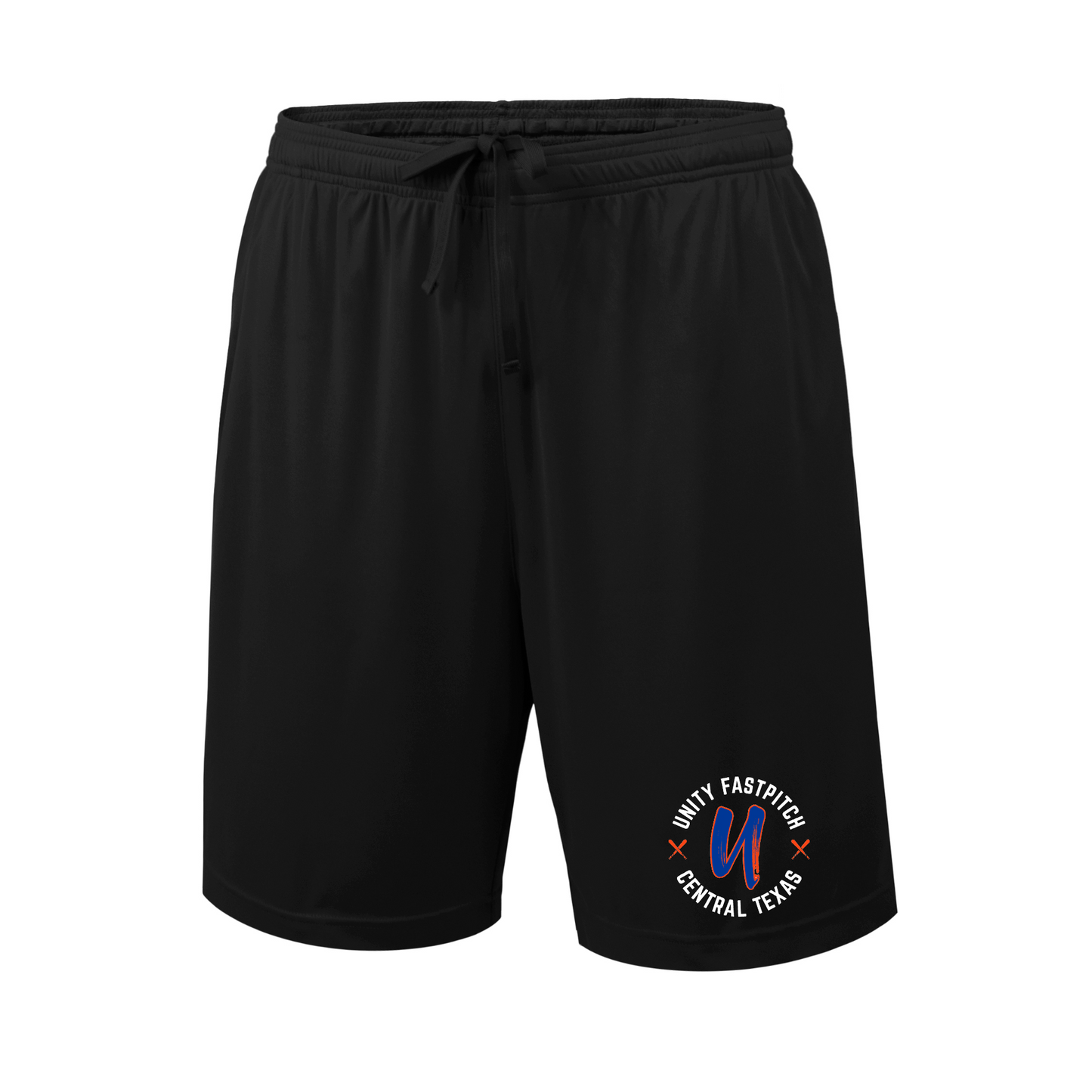 Black Men’s Training Shorts – Unity Fastpitch Central Texas Logo | Athletic Performance Shorts