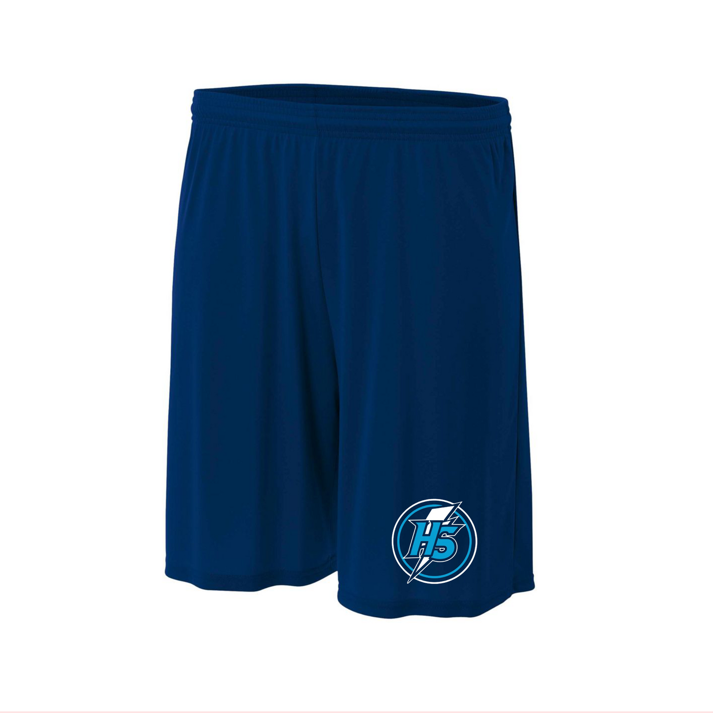 Navy Hutto Storm Training Shorts, Navy Storm Baseball Shorts, Mens Running Shorts