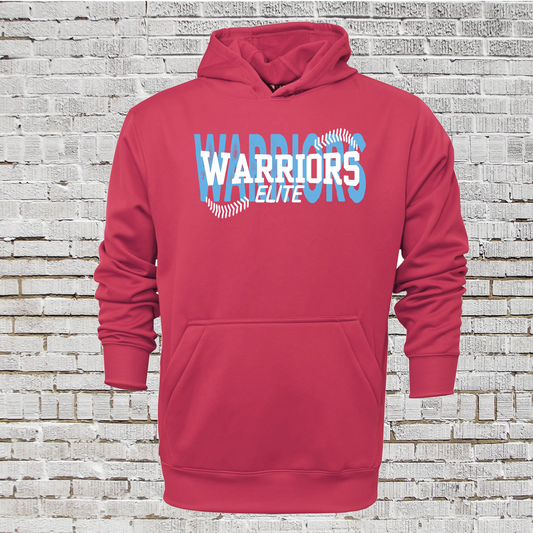 Warriors Elite Softball Hoodie, Hot Pink Drifit Hoodie, Warriors Pink Sweatshirt