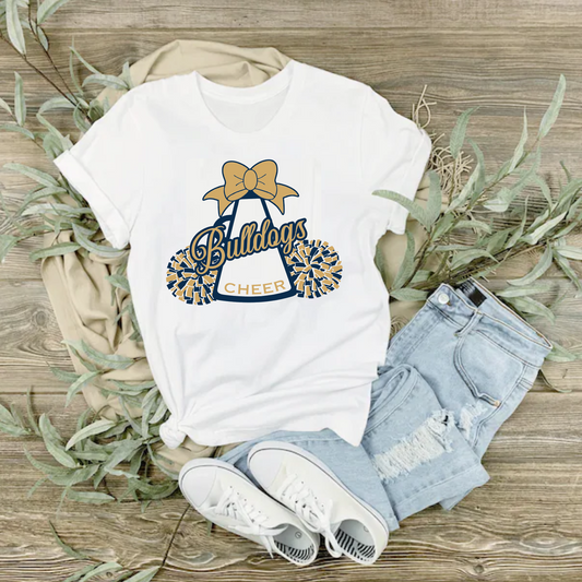 Bulldogs Cheer Shirt, Hernandez Cheer Tee, Bella and Canvas Bulldogs Tshirt