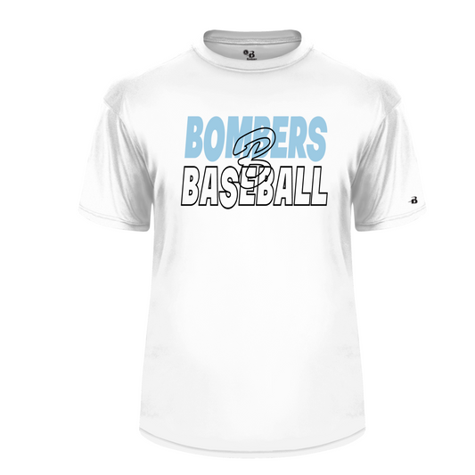 White Bombers Baseball Shirt, Georgetown Bombers Tee, Drifit Bombers Baseball TShirt
