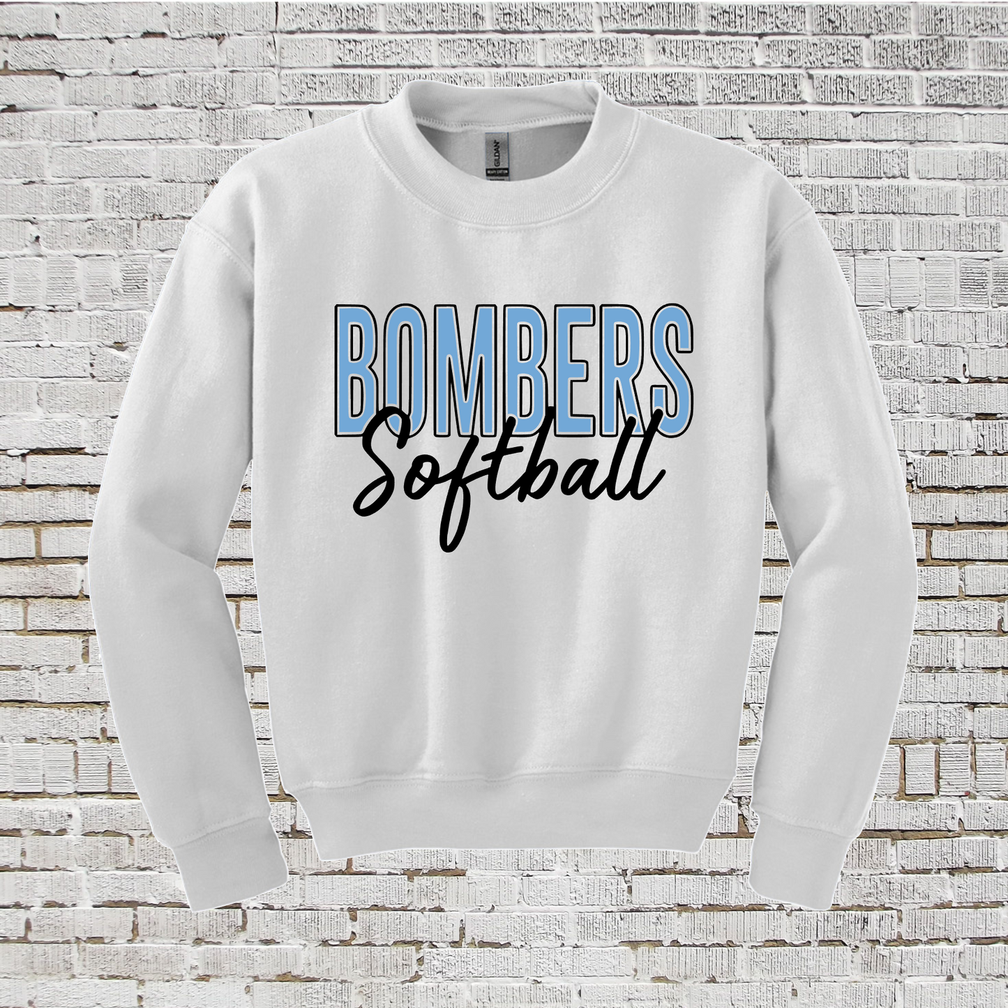 Bombers Softball Crewneck Sweatshirt, GTX Bombers Softball Sweatshirt