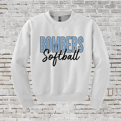 Bombers Softball Crewneck Sweatshirt, GTX Bombers Softball Sweatshirt