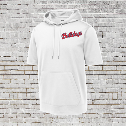 Bulldogs Fleece Hooded Shirt, Central Texas Bulldogs Logo Short Sleeve Hoodie, Bulldogs Spiritwear