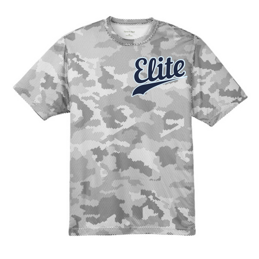Camo Hex Elite Baseball Tee, Leander Elite Baseball Tshirt, Elite Allstars Camo Shirt