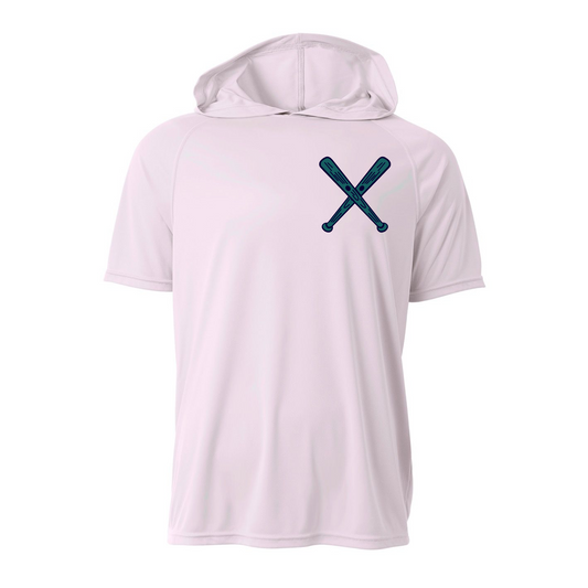 Drifit Hooded Stix Softball Tee, Stix Softball Hoodie Shirt, Gray Stix Hoodie T-Shirt