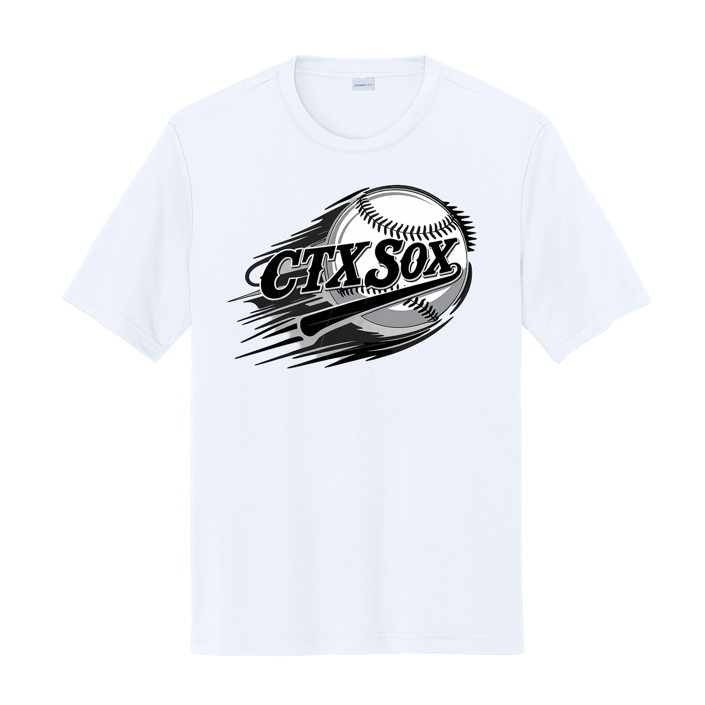 White CTX Sox Baseball Drifit Tee
