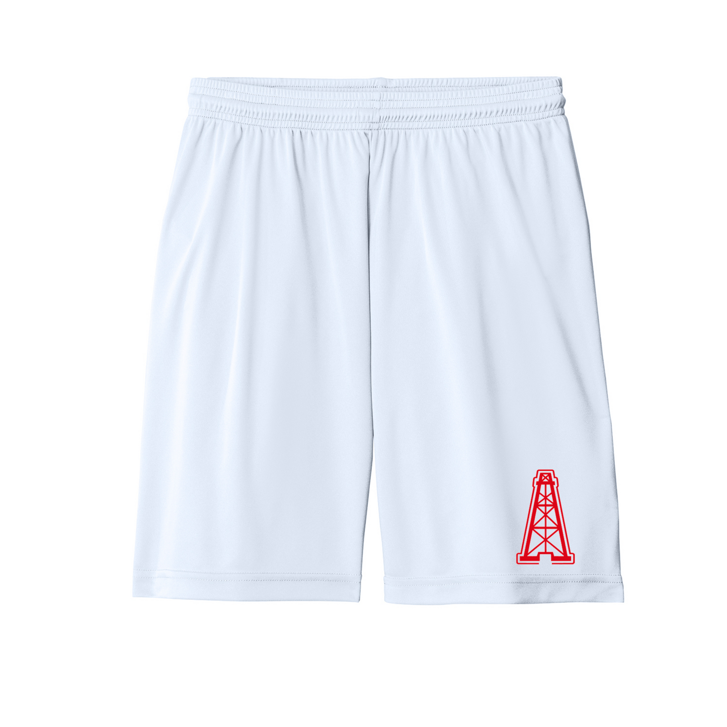 Drillers White Baseball Performance Shorts