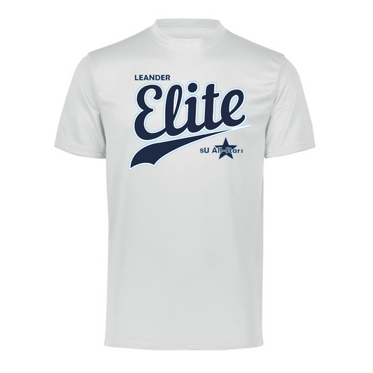 Leander Elite Baseball Tee, Leander Allstars Tshirt, White Elite Allstars Shirt