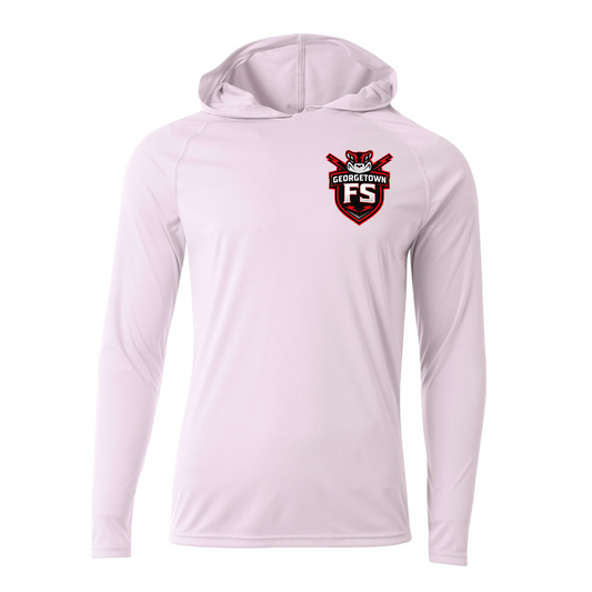 Georgetown Flying Squirrels White Performance Hoodie