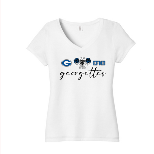 Georgettes Drill Shirt, Georgetown EFND Vneck Tee, Georgettes Drill Team Spiritwear