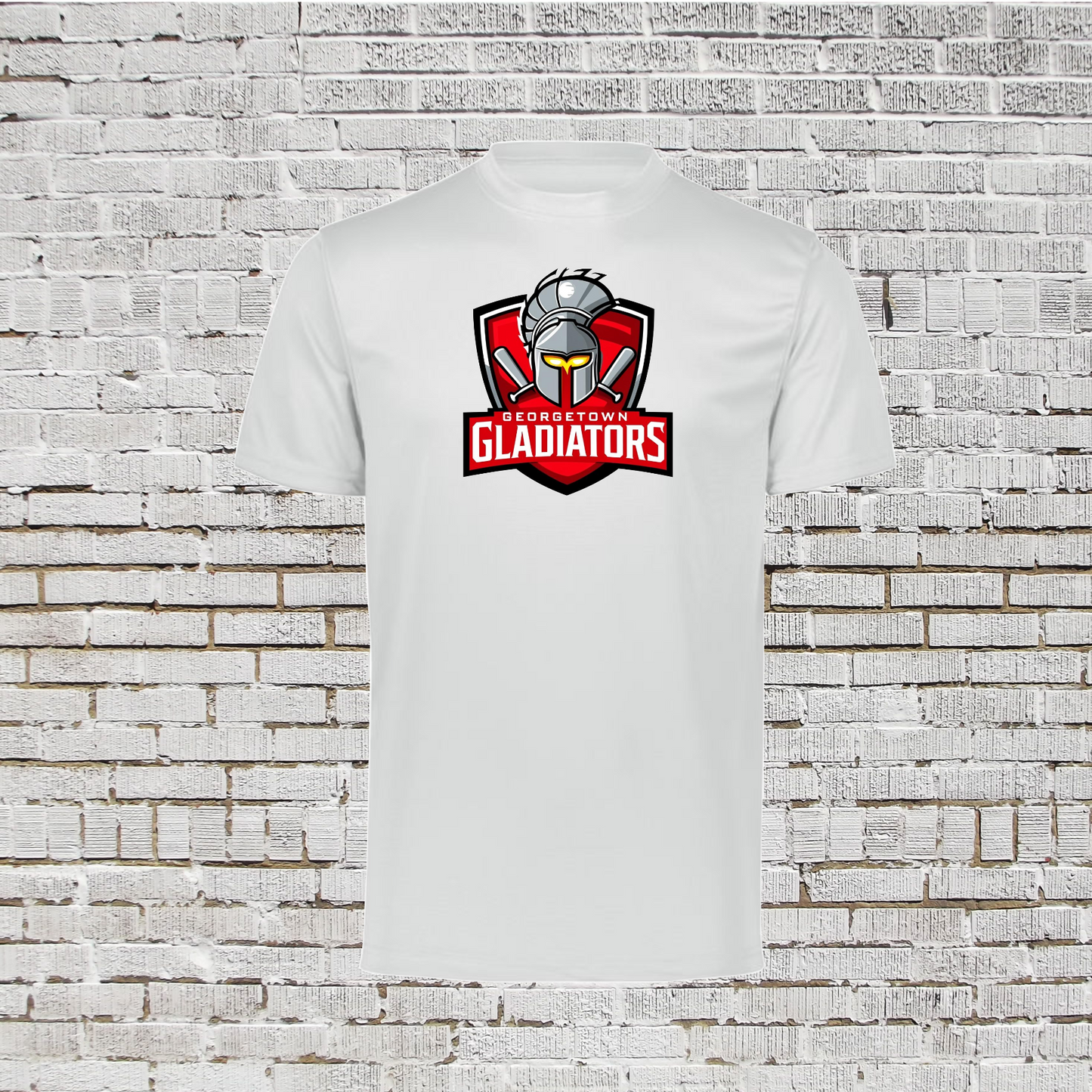 Georgetown Gladiators Tee, Gladiators Baseball Shirt, Short Sleeve Gladiators Drifit Shirt