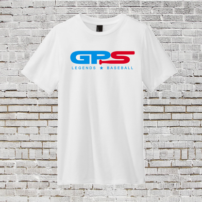 White Legends Logo Shirt, White Legends Baseball Tee, Legends Baseball Drifit
