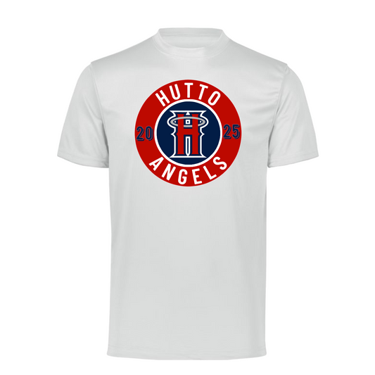 White Hutto Angels Baseball Tshirt, Angels Tee, Hutto Baseball Angels Shirt