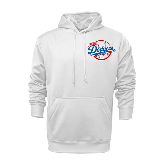 Leander Dodgers Baseball White Hoodie – Team Spirit Sweatshirt