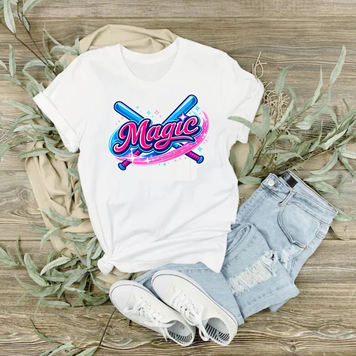 Magic Softball White Spirit Tee – Bella + Canvas