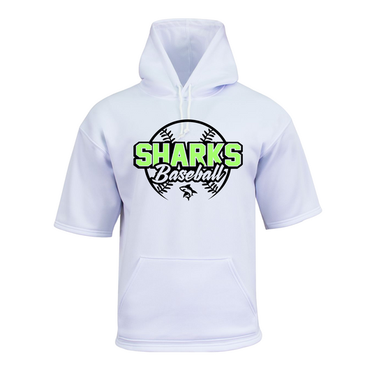 White Sharks Baseball Short Sleeve Sweatshirt