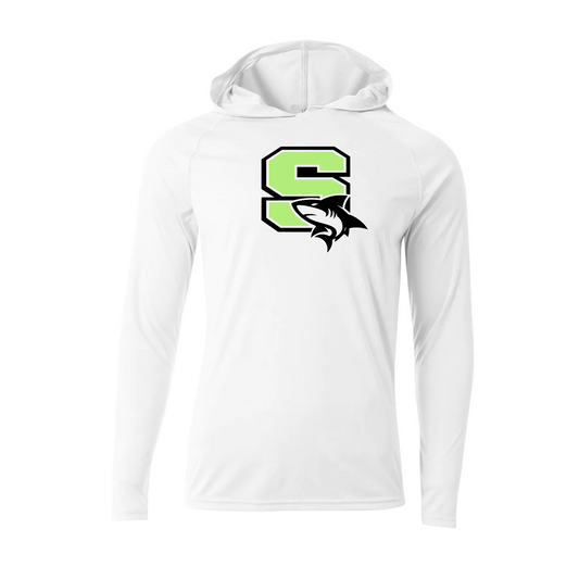 White Sharks Baseball Long Sleeve Hooded Tee