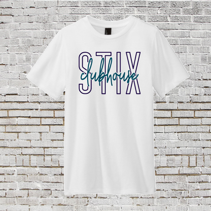 Triblend Stix Clubhouse Softball Tee, Stix Clubhouse Tshirt, Stix Clubhouse Spiritwear