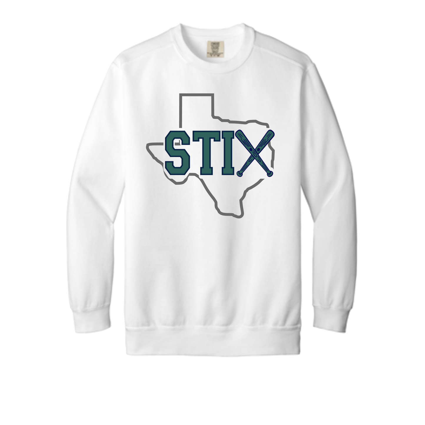 Texas Stix Softball Sweatshirt, Comfort Colors Sweatshirt, Stix Crewneck Sweatshirt