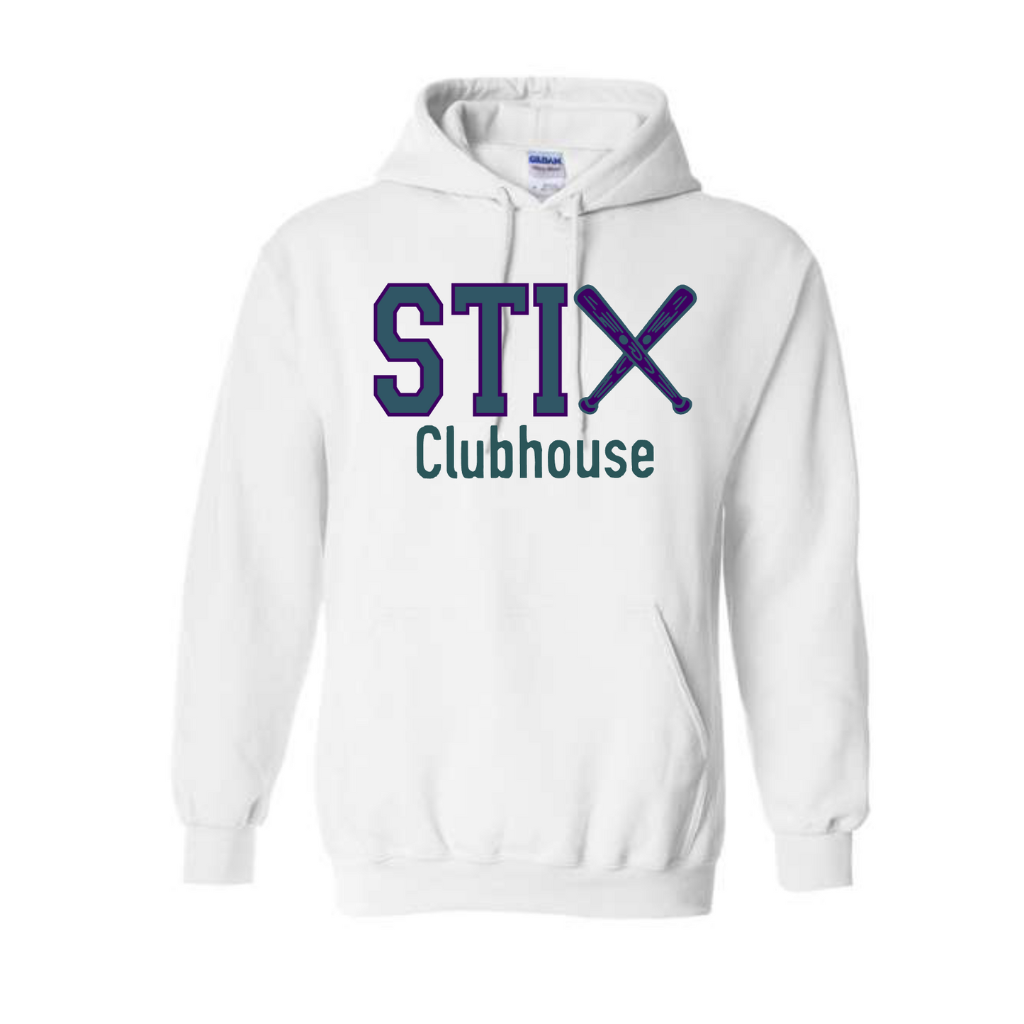 STIX Clubhouse Softball Hoodie, Stix Softball Sweatshirt, Gray Stix Hoodie