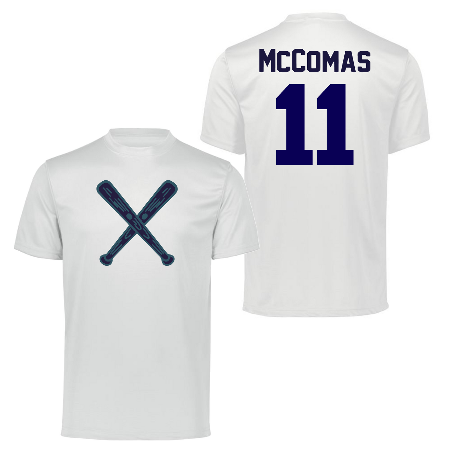 Stix Bat Logo Shirt, Stix Softball Tee, Player Name and Number Tshirt, Long Sleeve White Stix