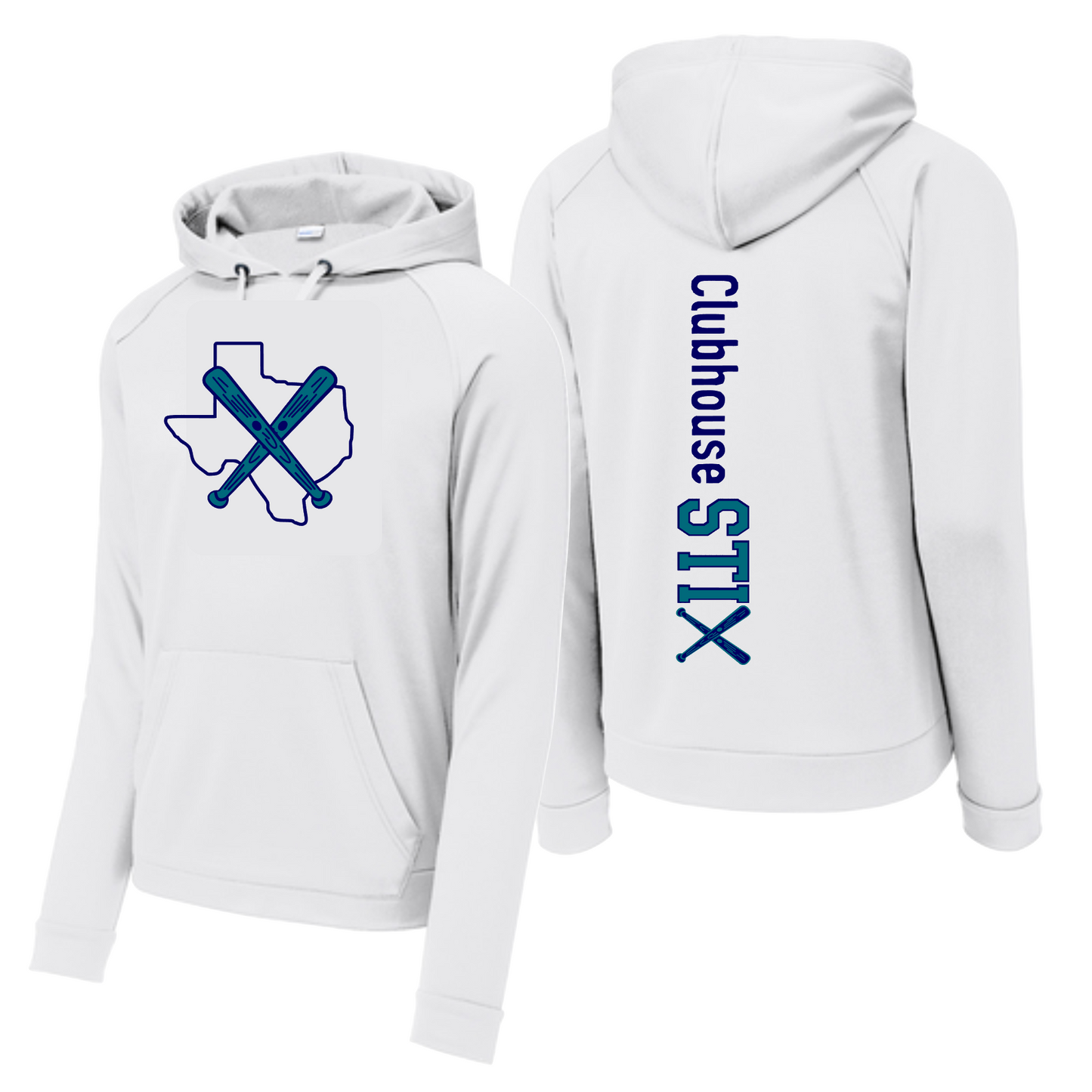 Sport Tek Fleece Stix Softball Hoodie, Stix Softball Sweatshirt, Navy Stix Hoodie