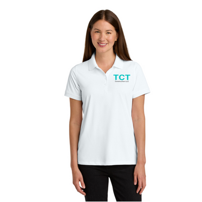 Womens TCT Construction Performance Polo, Short Sleeve TCT Shirt, TCT Construction Drifit