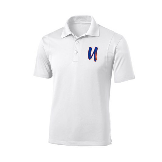 Unity Fastpitch Performance Polo – White | Moisture-Wicking Team Polo
