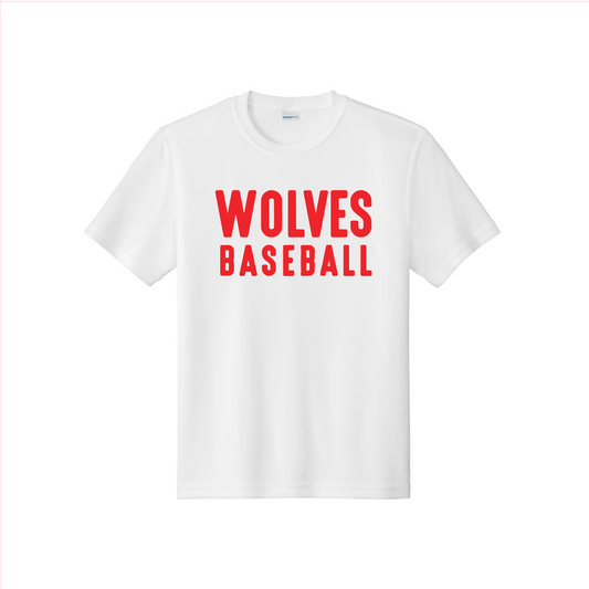 White Wolves Baseball Shirt, Wolves Tshirt, Wolves Baseball Spiritwear