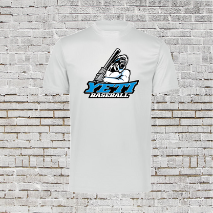 Yeti Baseball Tee, Yeti Baseball Shirt, Short Sleeve Yeti Baseball Drifit Shirt