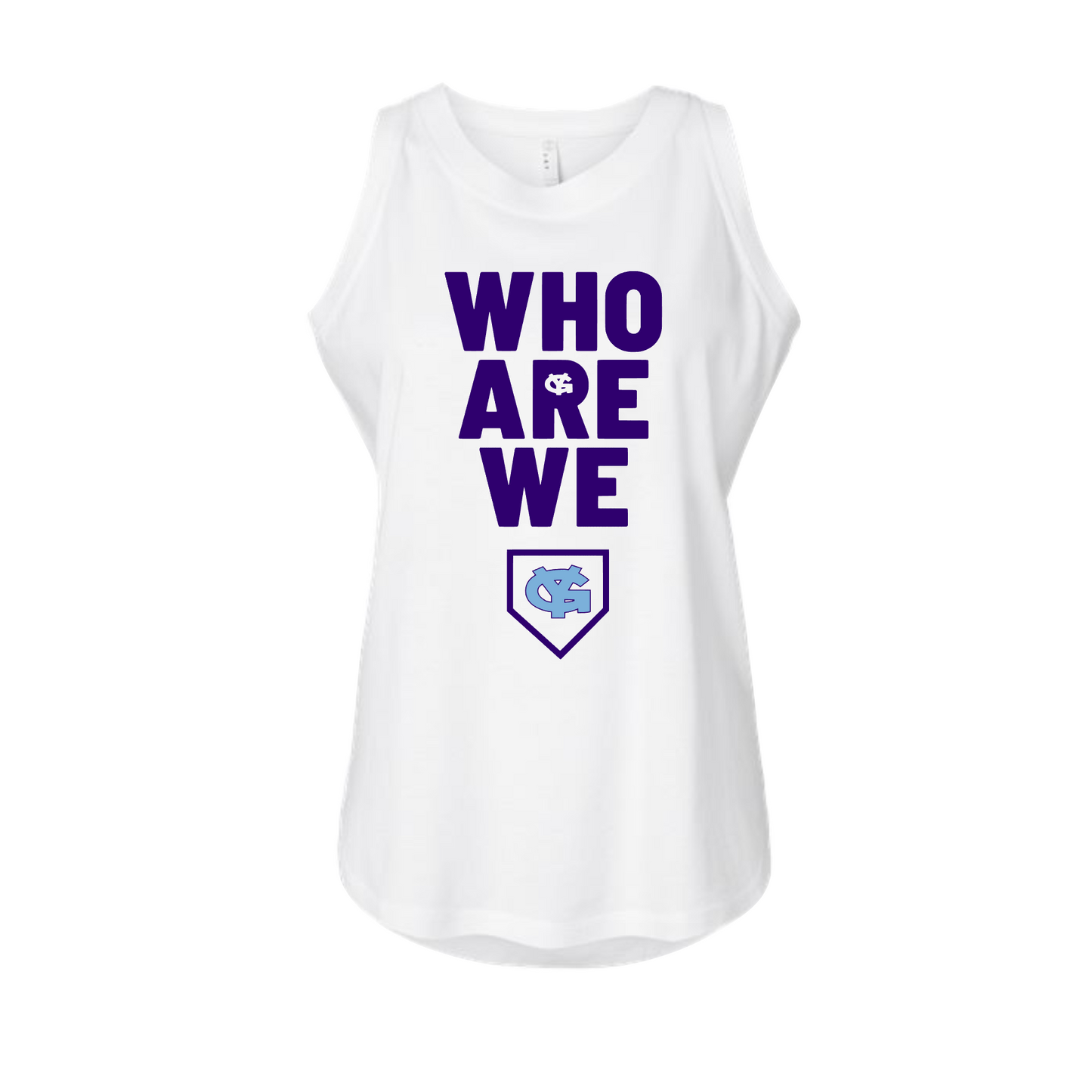 Young Guns Baseball Tank Top, Who Are We Shirt, YG White Tank, Young Guns Womens Shirt