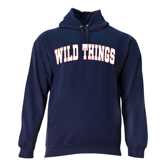 Wild Things Block Baseball Navy Hoodie – Team Spirit Sweatshirt