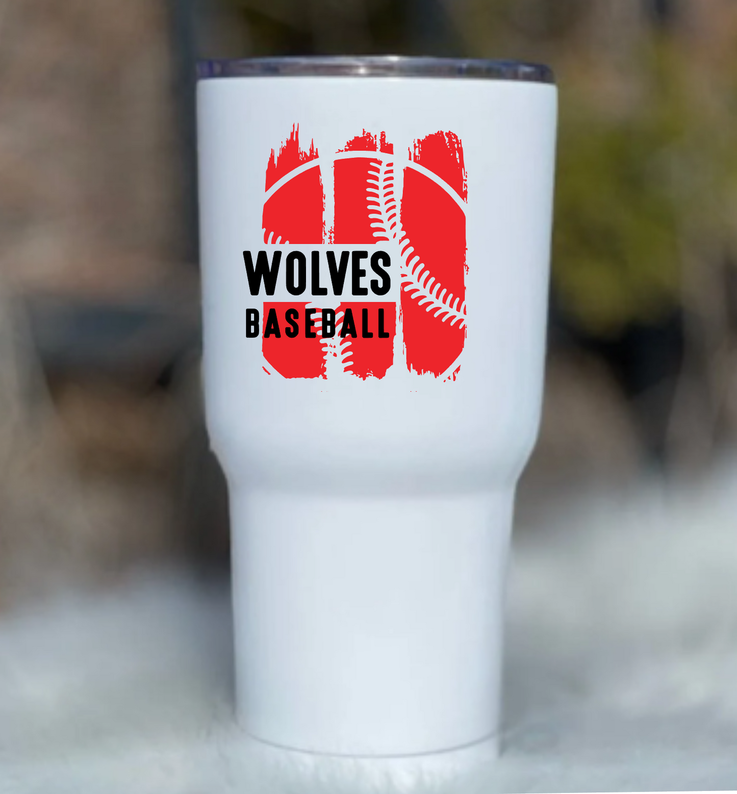 Wolves Baseball Tumbler Sticker, Wolves Baseball Logo Sticker, Water Bottle Sticker