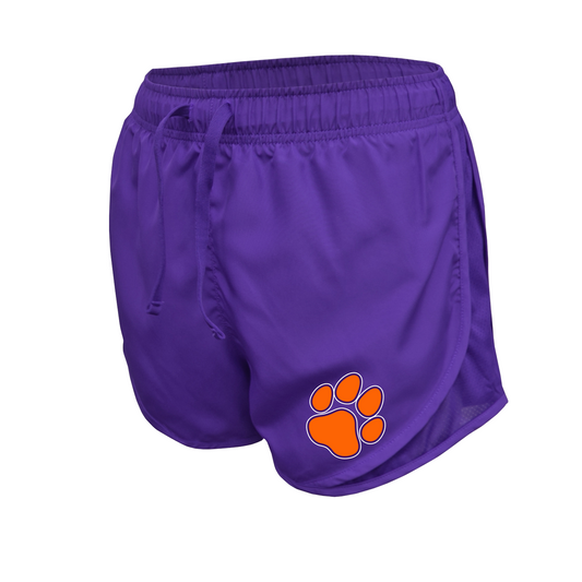 Purple Womens Running Shorts – Texas Bulldogs Logo | Athletic Performance Shorts